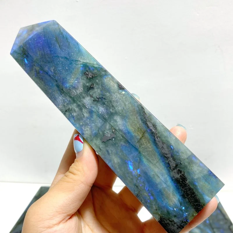 13 Pieces Flash Labradorite Tower Point - Image 5