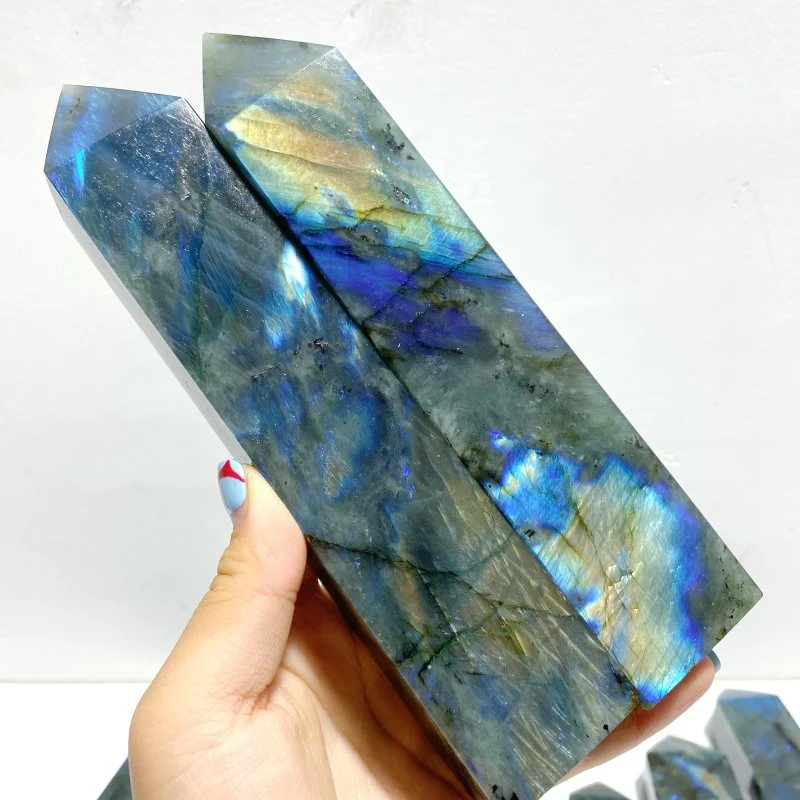 13 Pieces Flash Labradorite Tower Point - Image 6
