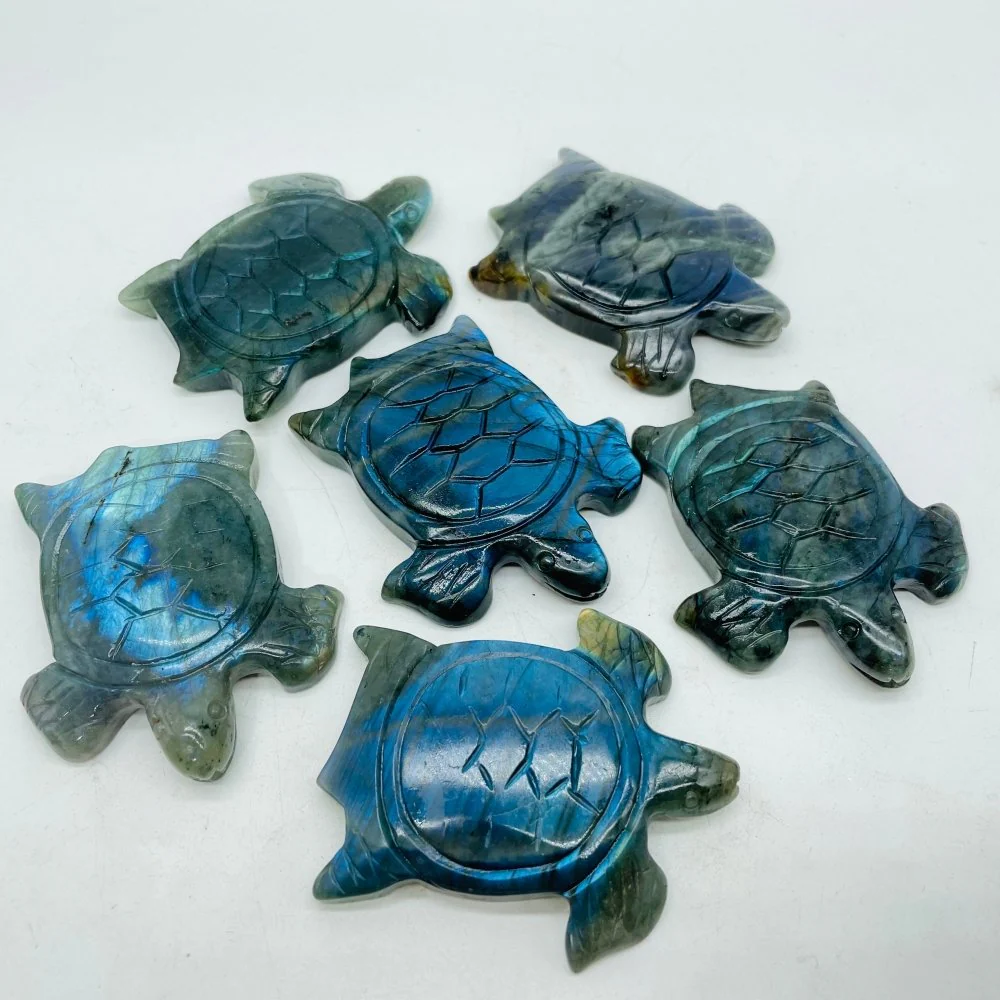 Labradorite Turtle Stone Carving Wholesale - Image 3