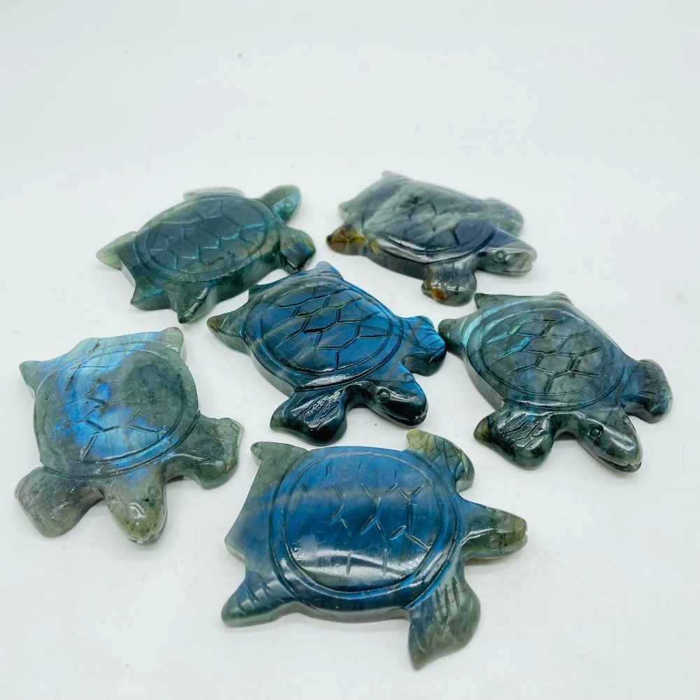 Labradorite Turtle Stone Carving Wholesale - Image 4