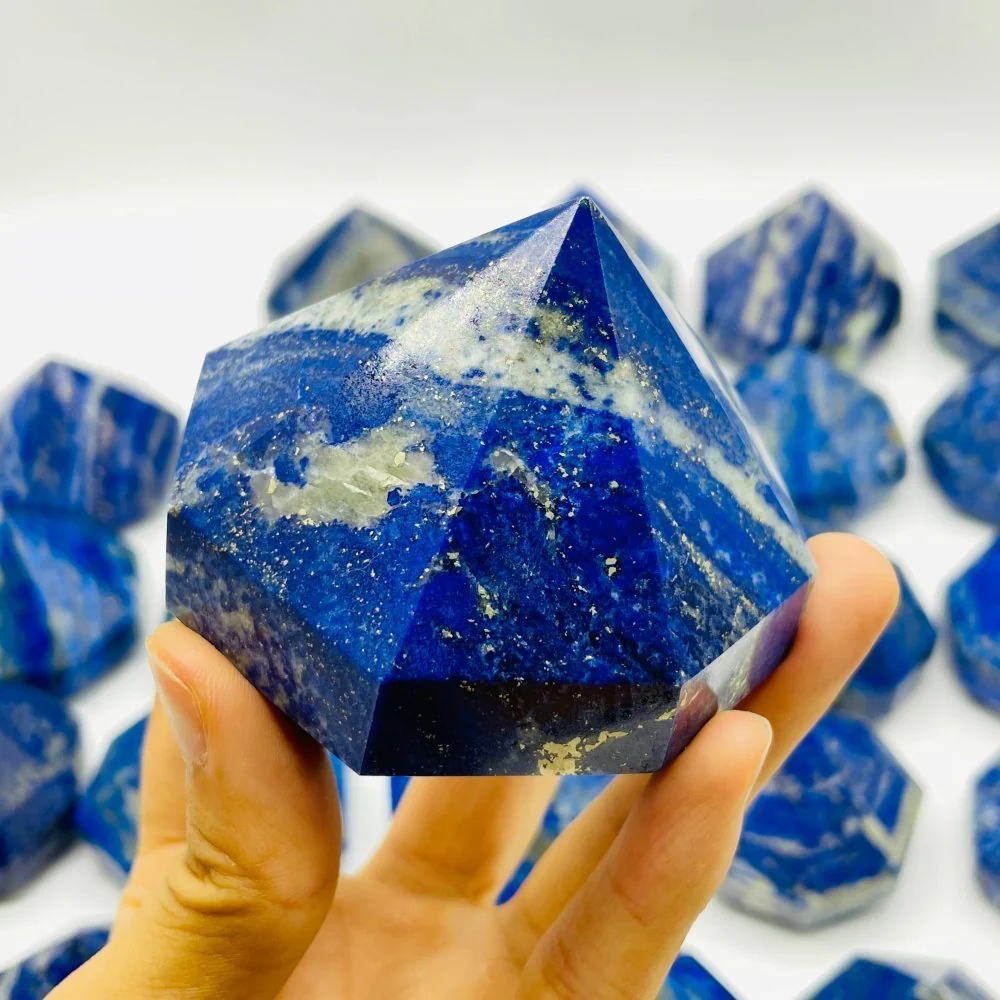 31 Pieces Lapis Lazuli Diamond Shape Carving - Image 6
