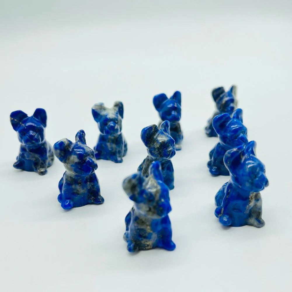 Lapis Lazuli Dog Carving Animal Wholesale - Image 2