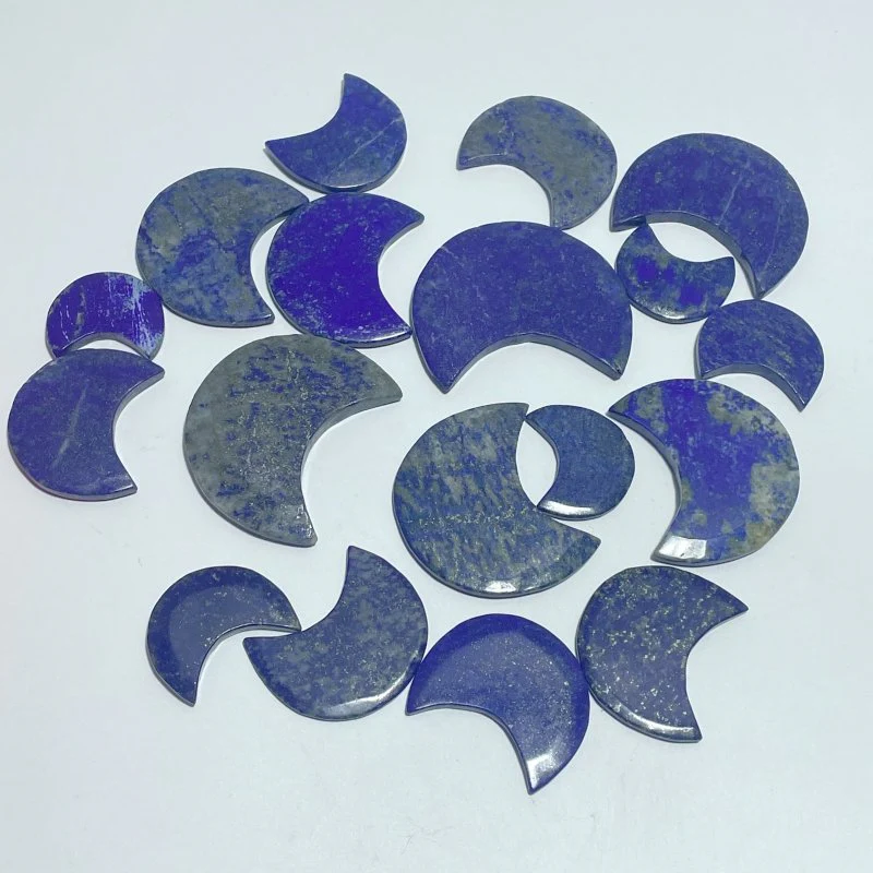 Thin Lapis Lazuli Moon Shape Wholesale