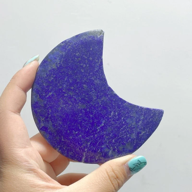 Thin Lapis Lazuli Moon Shape Wholesale - Image 2