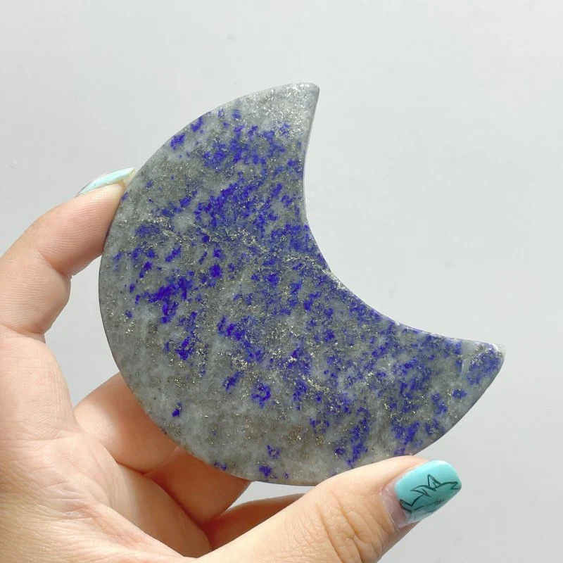 Thin Lapis Lazuli Moon Shape Wholesale - Image 3