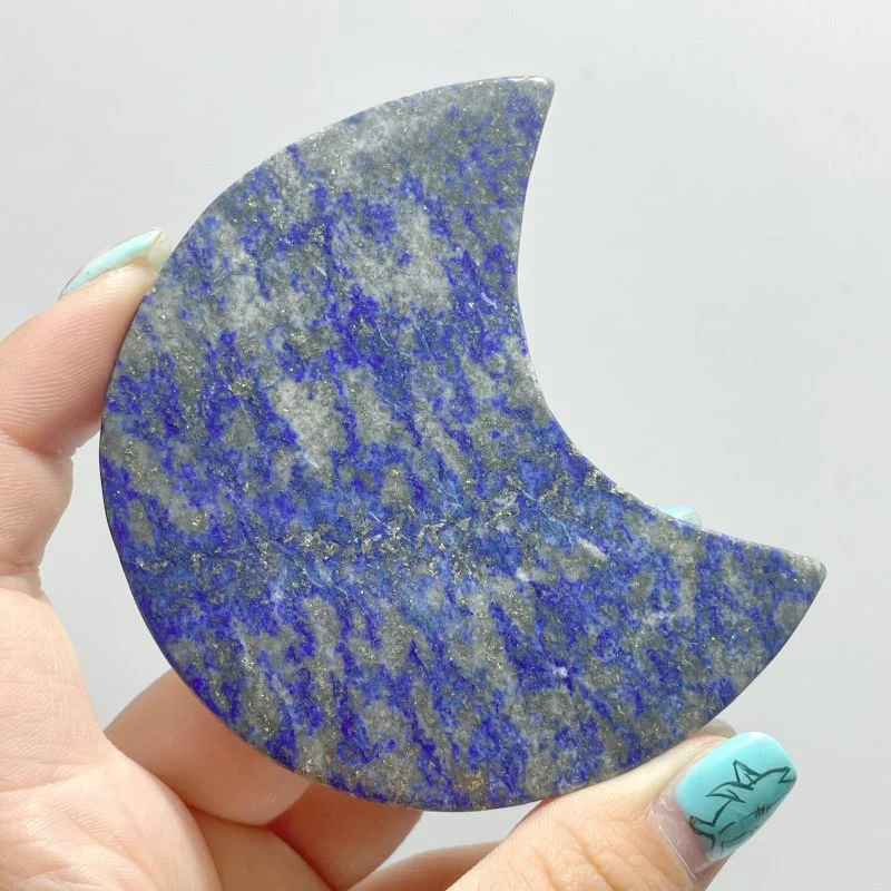 Thin Lapis Lazuli Moon Shape Wholesale - Image 4