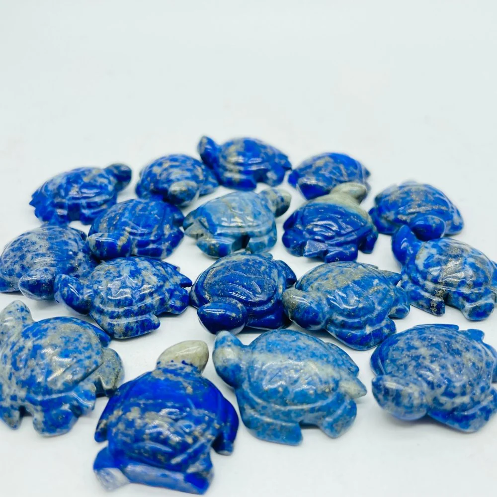 Lapis Lazuli Sea Turtle Carving Wholesale - Image 2