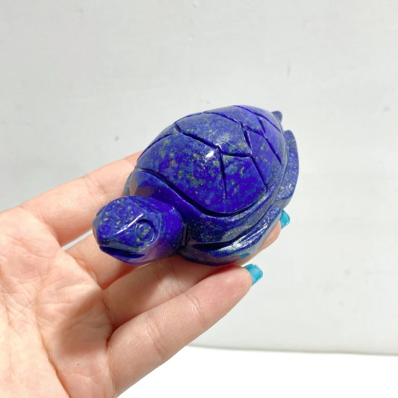 10 Pieces Lapis Lazuli Sea Turtles Carving - Image 2