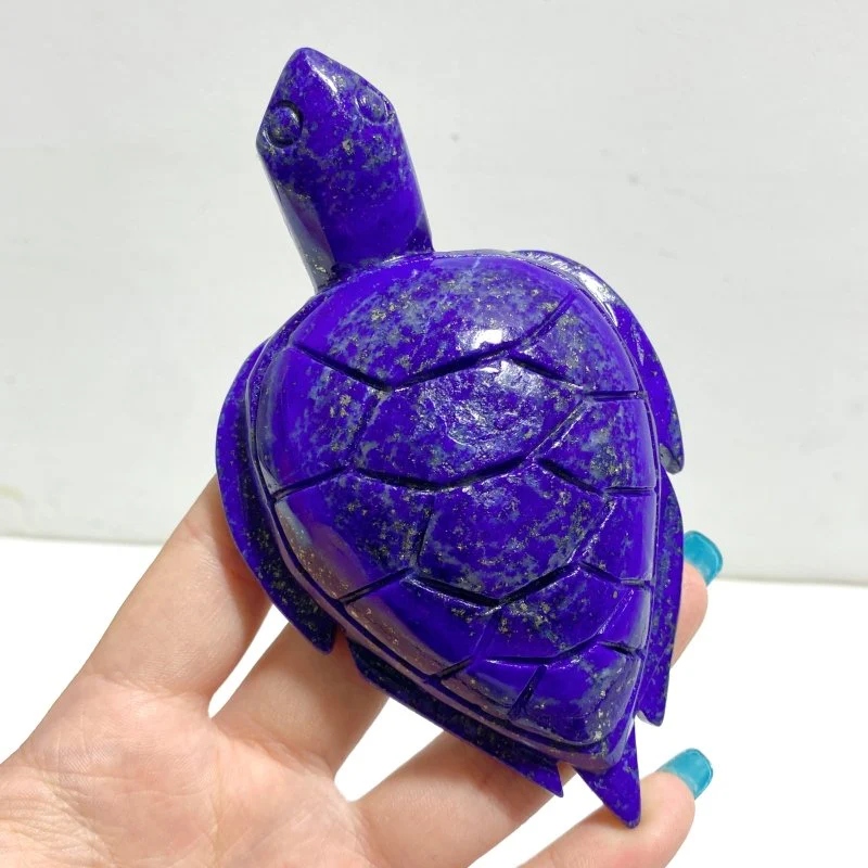 10 Pieces Lapis Lazuli Sea Turtles Carving - Image 4