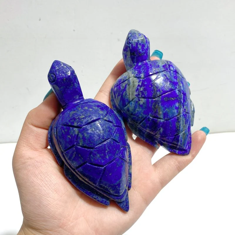 10 Pieces Lapis Lazuli Sea Turtles Carving - Image 6