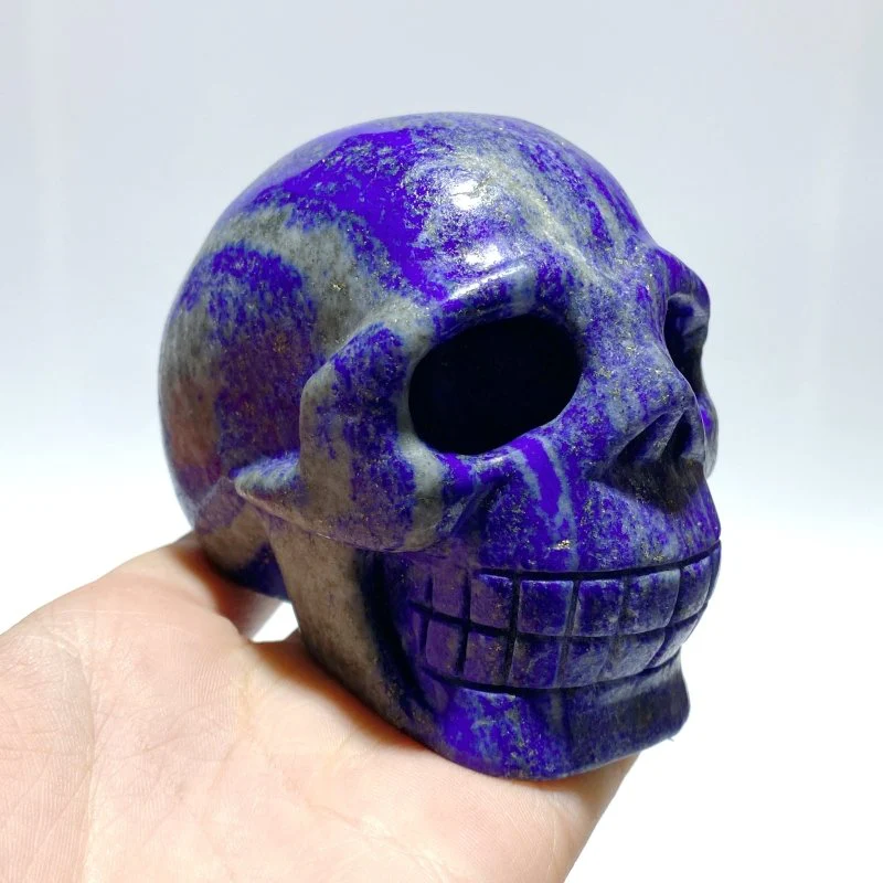9 Pieces Lapis Lazuli Skull Carving - Image 3