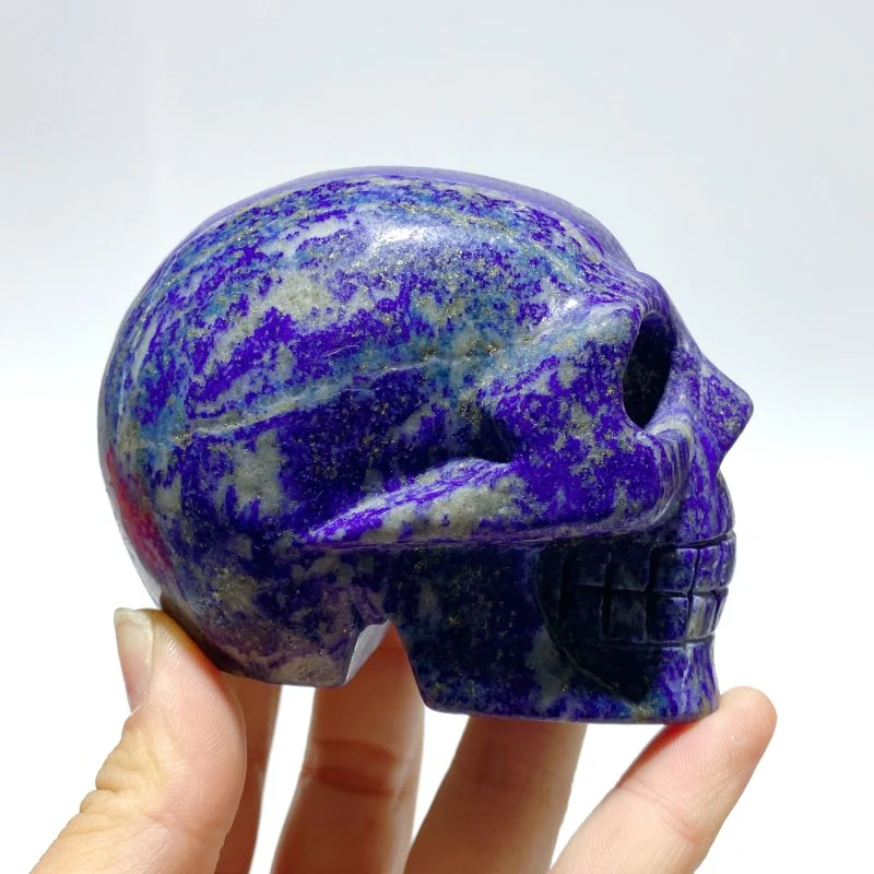 9 Pieces Lapis Lazuli Skull Carving - Image 4