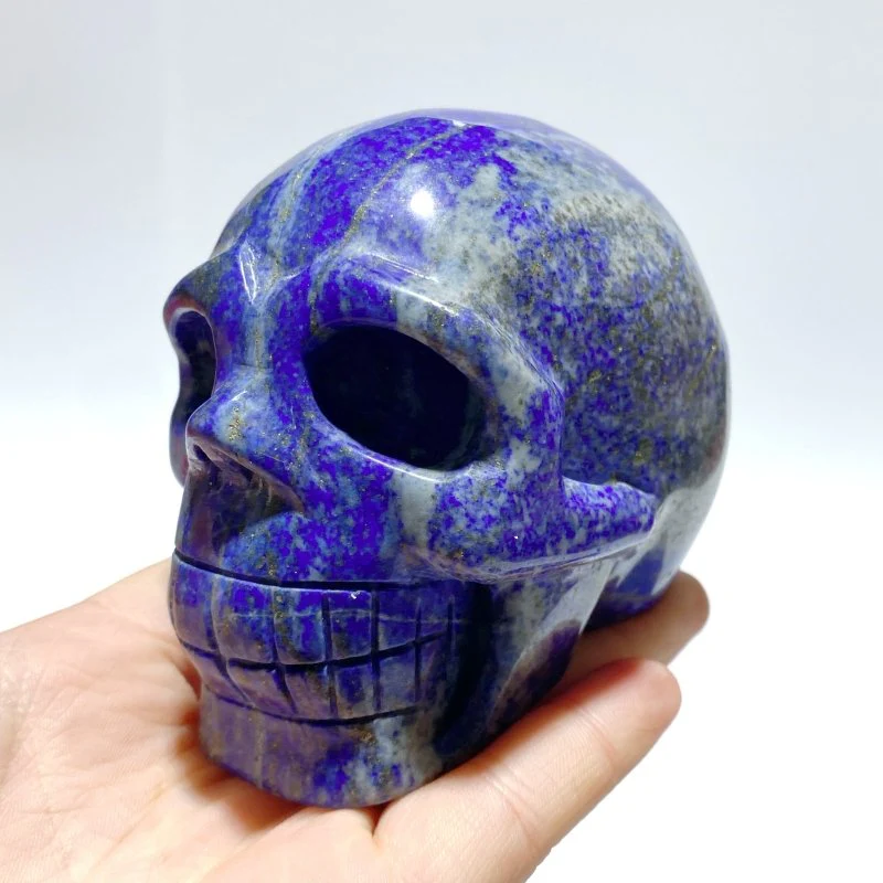 9 Pieces Lapis Lazuli Skull Carving - Image 5