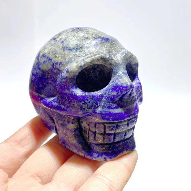 9 Pieces Lapis Lazuli Skull Carving - Image 6
