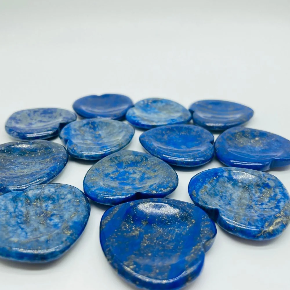 Lapis Lazuli Worry Stones Heart Wholesale - Image 2