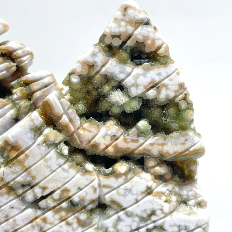 Large 8th Vein Ocean Jasper Unicorn/Pegasus Carving - Image 4