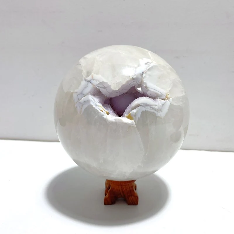 2 Pieces Large Agate Geode Druzy Sphere Ball - Image 4