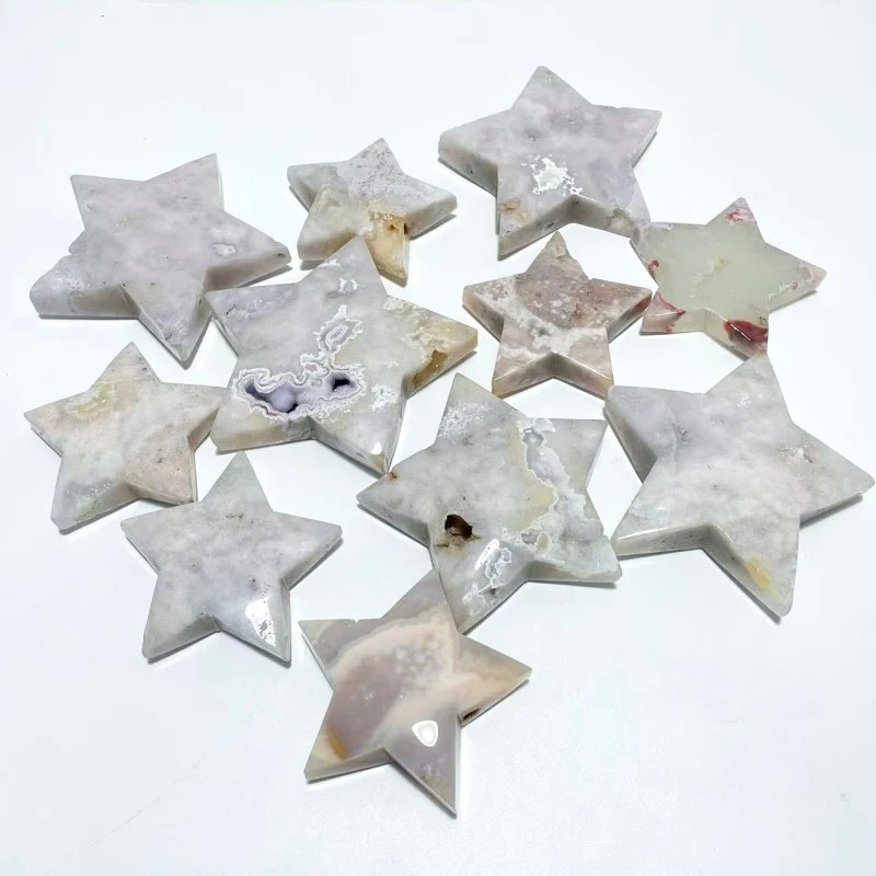 11 Pieces Large Beautiful Geode Agate Star - Image 6