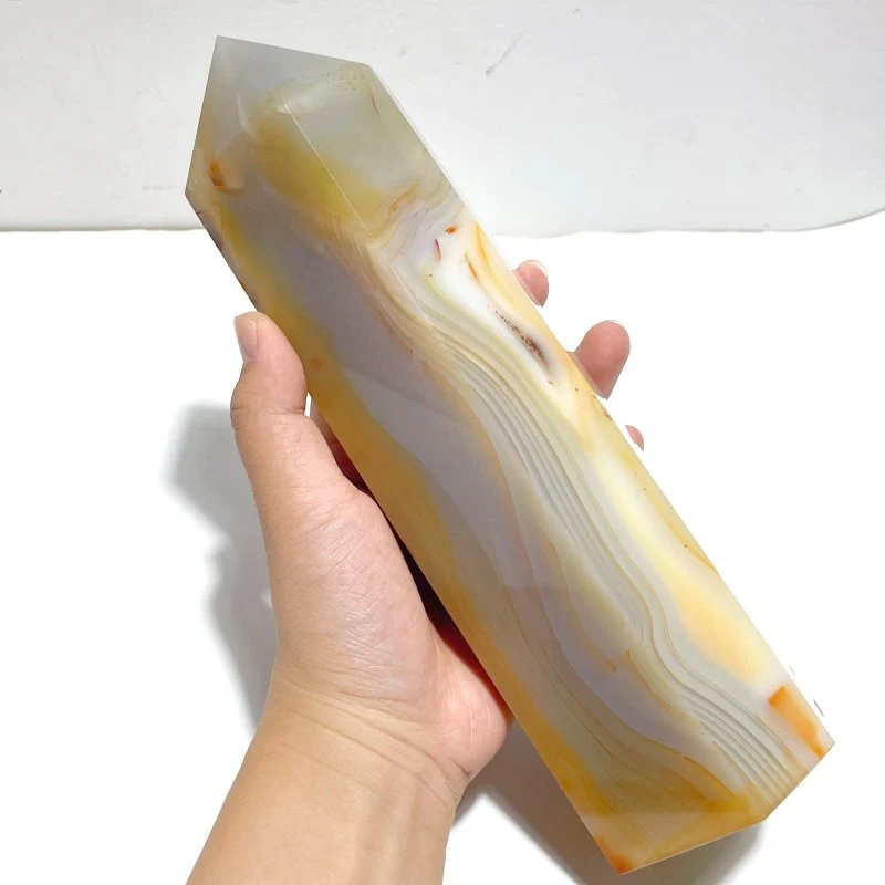 4 Pieces Large Agate Tower Points - Image 6