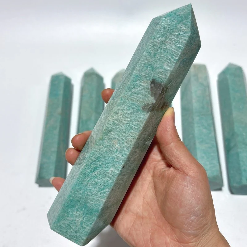 7 Pieces Large Amazonite Crystal Tower - Image 2