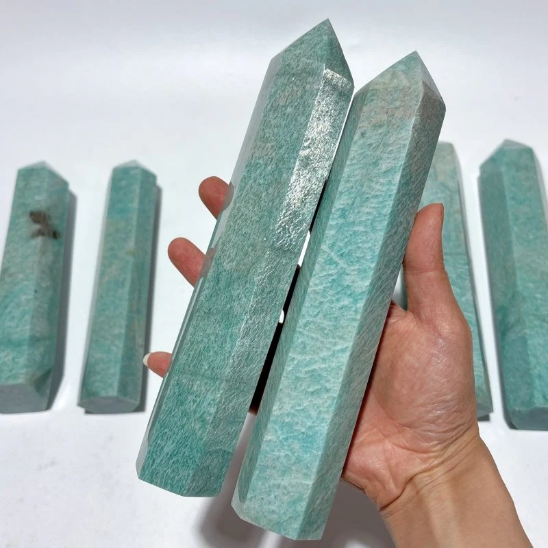 7 Pieces Large Amazonite Crystal Tower - Image 3