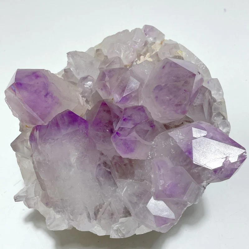 2 Pieces Large Amethyst Cluster Egg Bottom Polished - Image 2