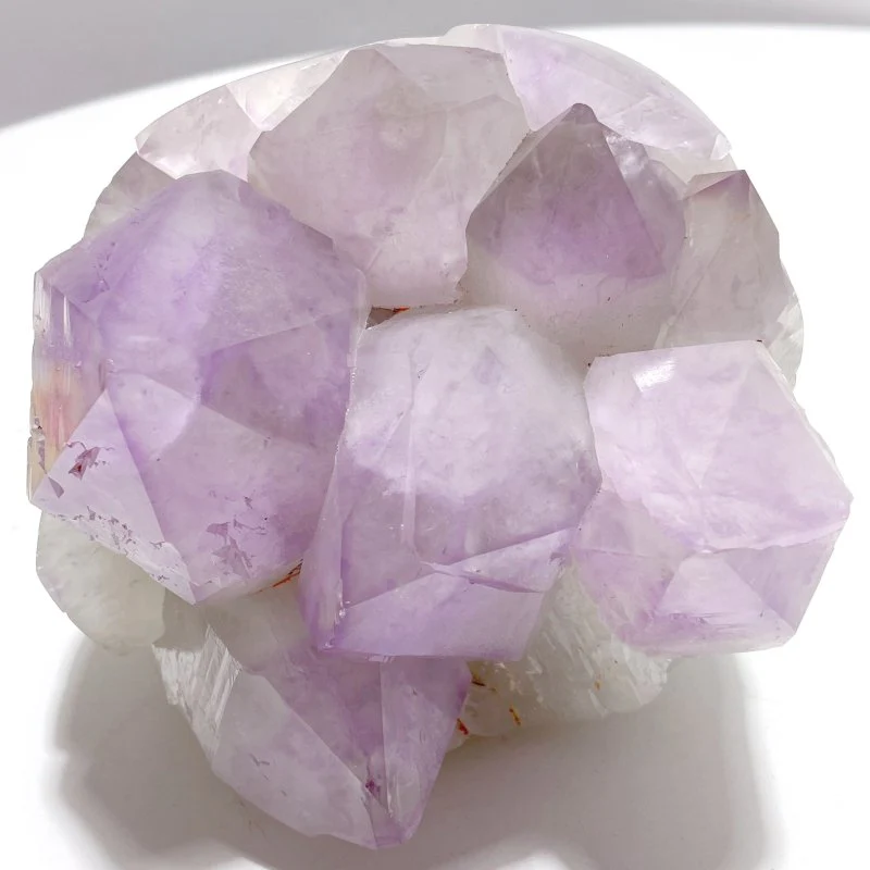 2 Pieces Large Amethyst Cluster Egg Bottom Polished - Image 4