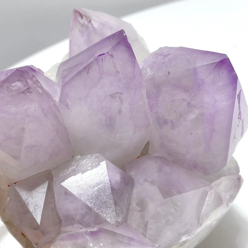 2 Pieces Large Amethyst Cluster Egg Bottom Polished - Image 5