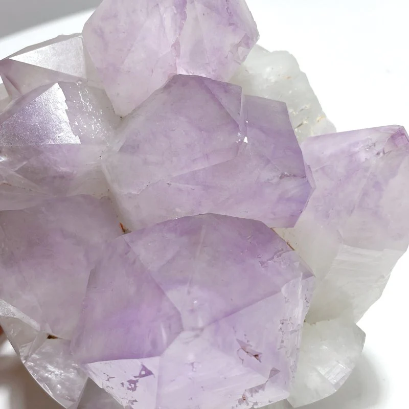 2 Pieces Large Amethyst Cluster Egg Bottom Polished - Image 6
