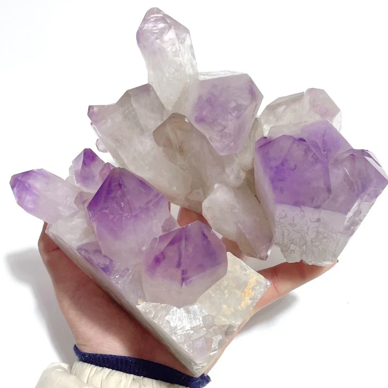 5 Pieces Large Amethyst Cluster Tower Point - Image 6
