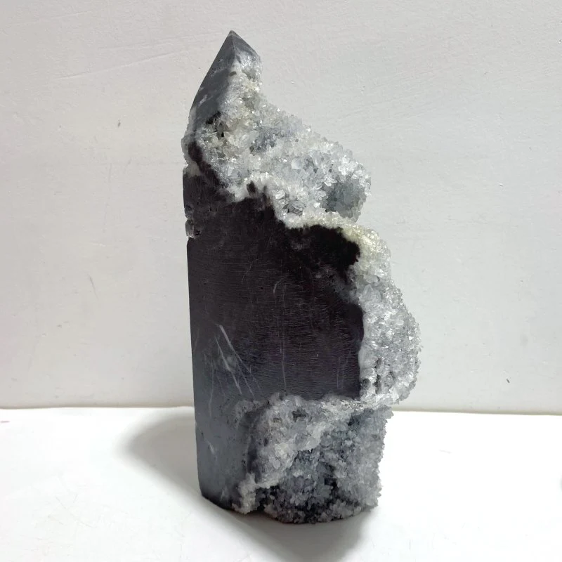 2 Pieces Large Black Clear Quartz Cluster Specimen For Collection - Image 3