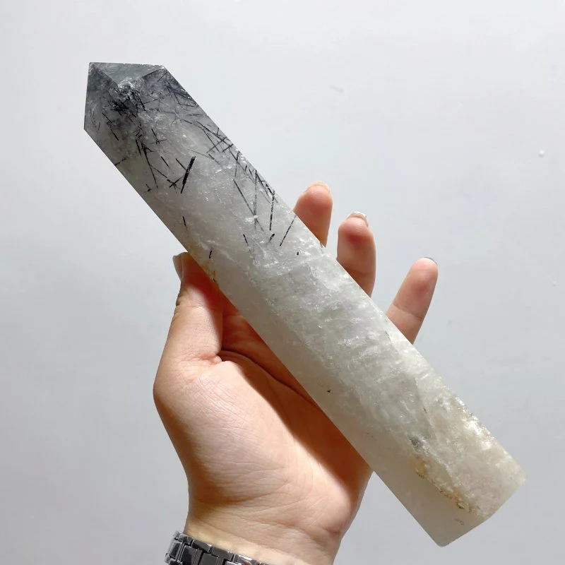 5 Pieces Large Black Tourmaline Crystal Tower - Image 2