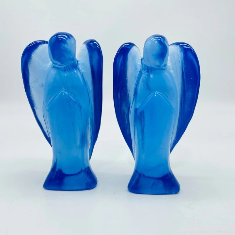 Large Blue Opalite Angel Carving Wholesale - Image 2
