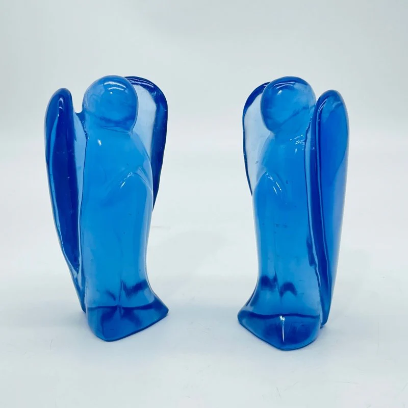 Large Blue Opalite Angel Carving Wholesale - Image 3