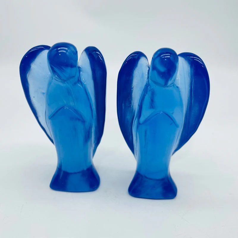 Large Blue Opalite Angel Carving Wholesale - Image 4