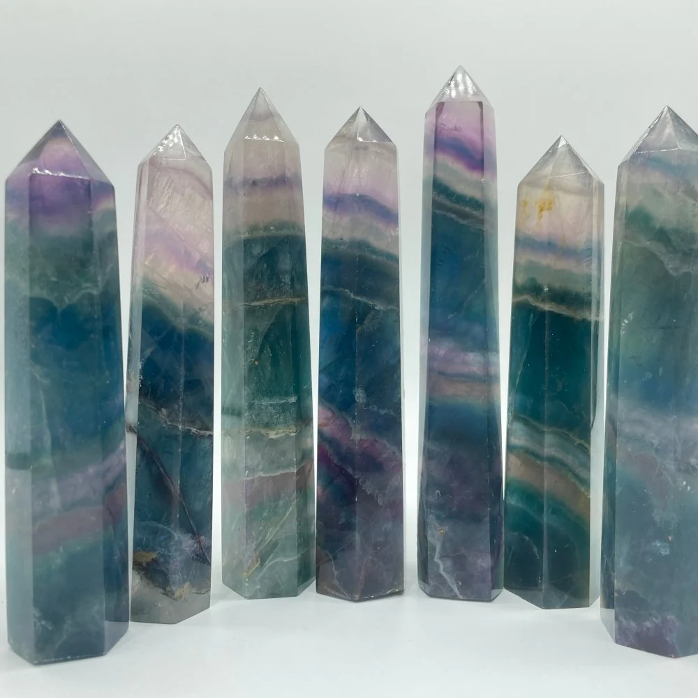 Blue Purple Fluorite 4-6in Tower Wholesale - Image 2