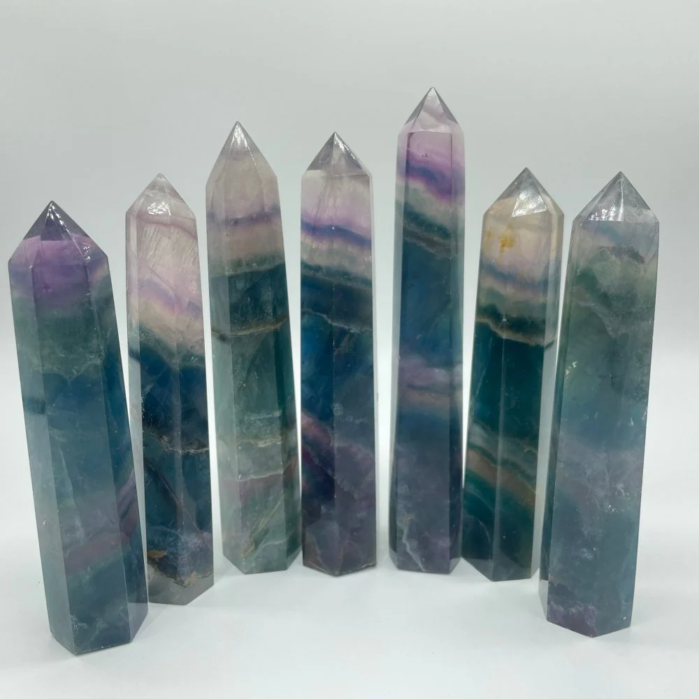 Blue Purple Fluorite 4-6in Tower Wholesale - Image 3