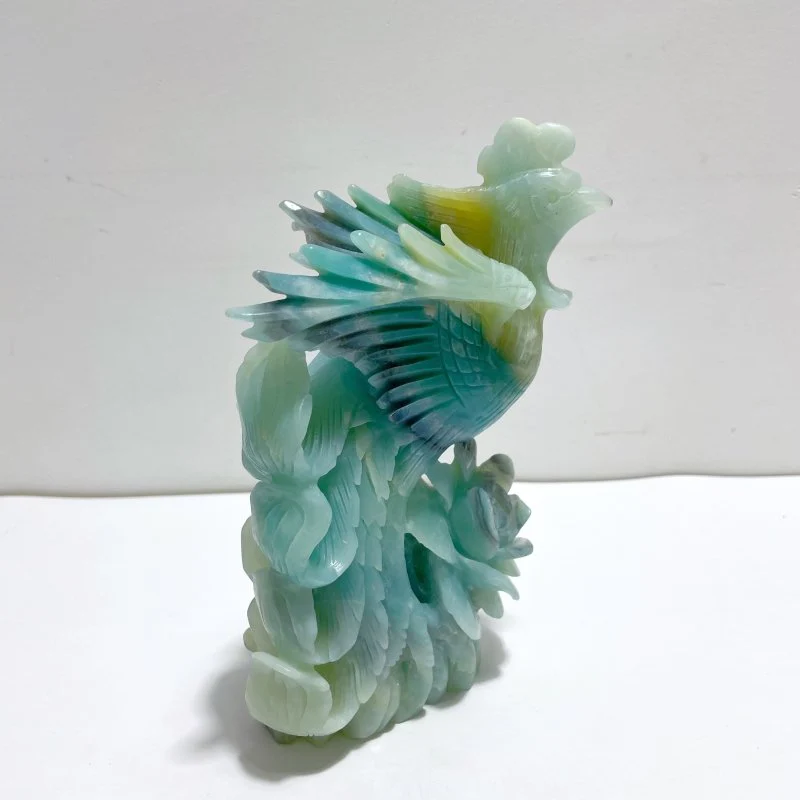 Large Caribbean Calcite Phoenix Carving - Image 2