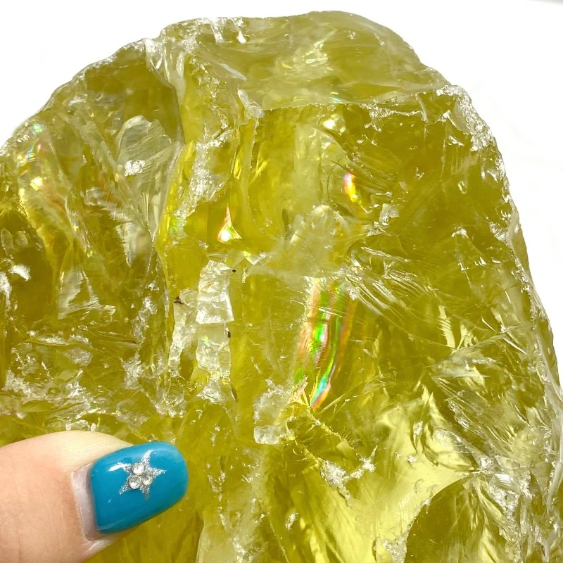 Large Citrine Raw Stone Specimen With Beautiful Rainbow #2 - Image 4