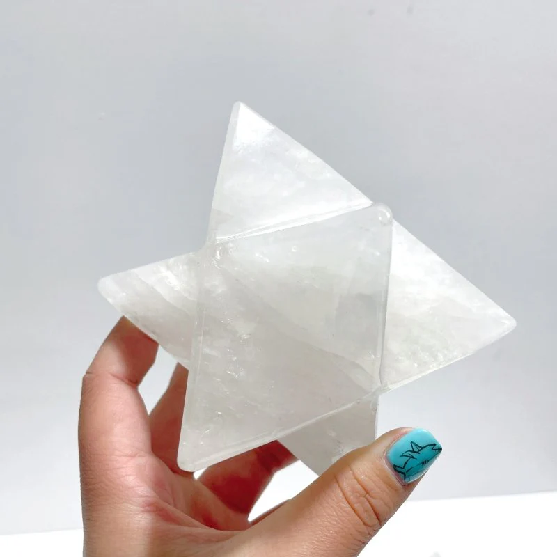 6 Pieces Large Clear Quartz Merkaba - Image 2