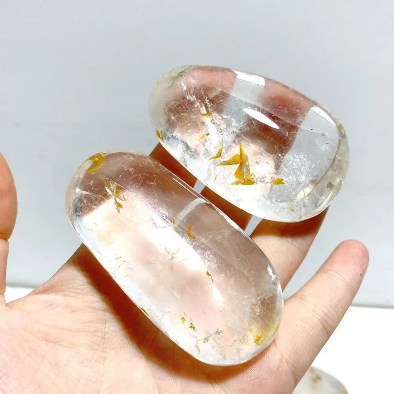 Large Clear Quartz Palm Stone Wholesale - Image 5