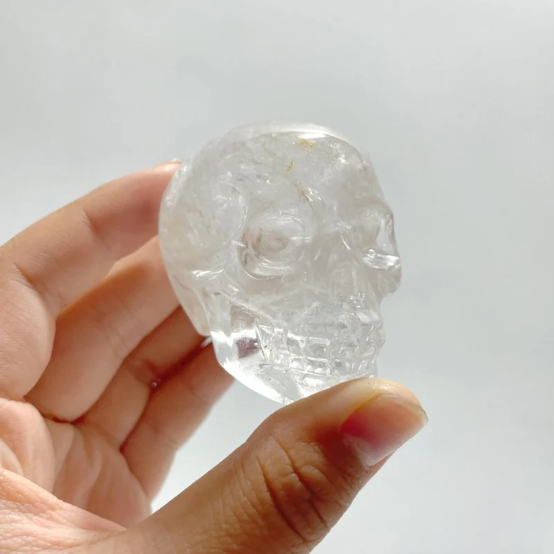 3.5-5.5cm Clear Quartz Skull Carving Wholesale