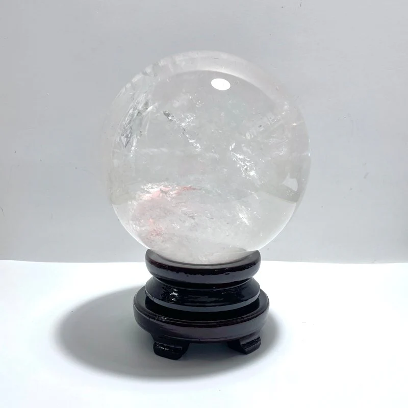 Large 24.5cm Rare Clear Quartz Sphere For Collection - Image 2