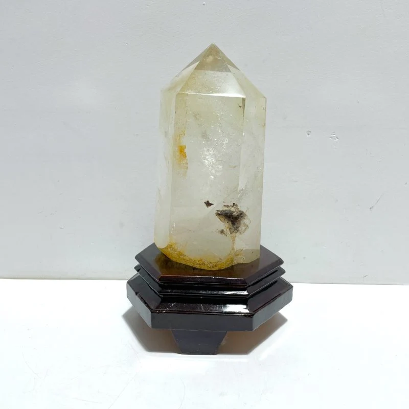 Large Clear Quartz Tower Point With Stand - Image 3