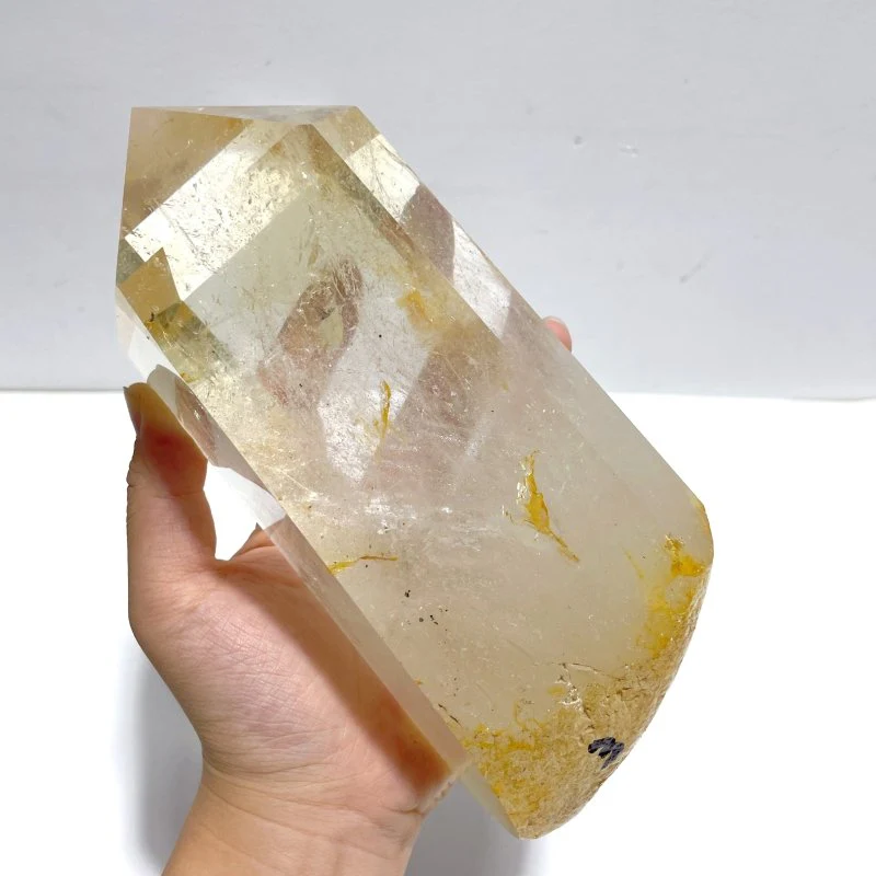Large Clear Quartz Tower Point With Stand - Image 4