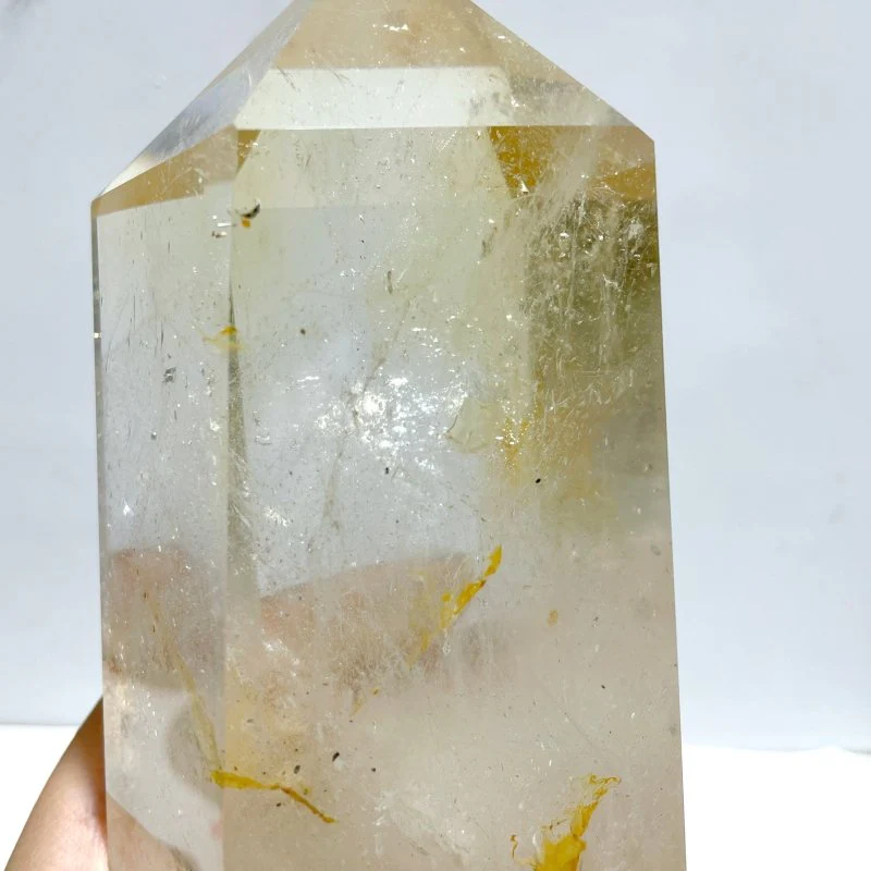 Large Clear Quartz Tower Point With Stand - Image 5