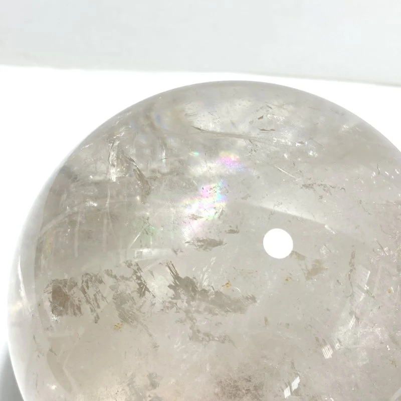 4.7in Large Clear Quartz Sphere With Rainbow - Image 3
