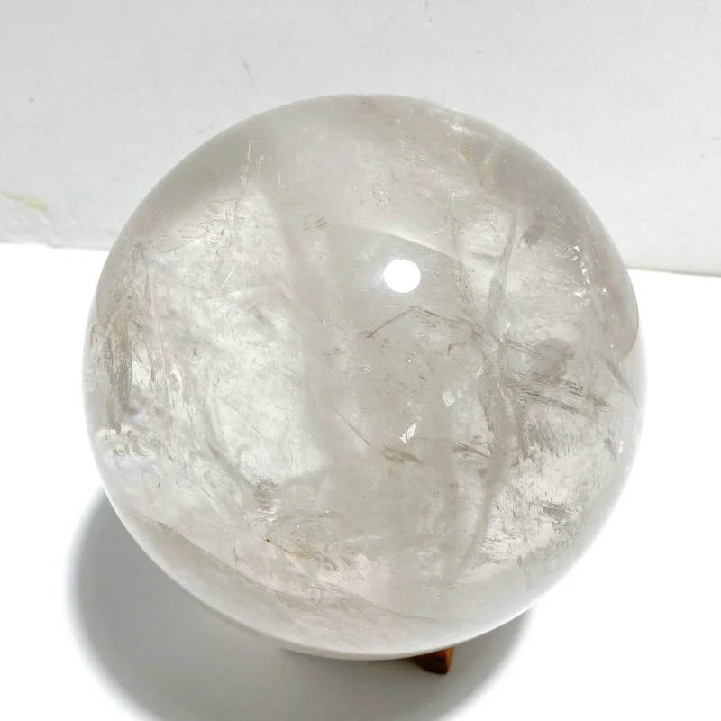 4.7in Large Clear Quartz Sphere With Rainbow - Image 6
