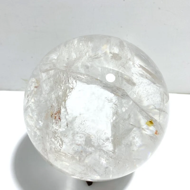 Large Clear Quartz Sphere With Big Rainbow For Collection - Image 3