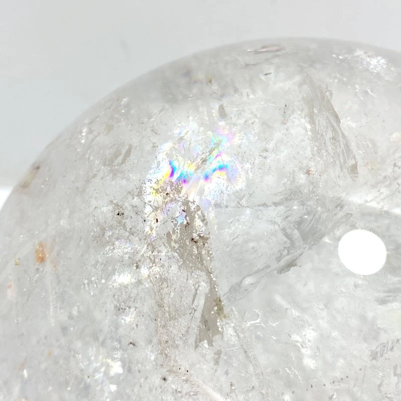 Large Clear Quartz Sphere With Big Rainbow For Collection - Image 5